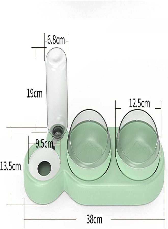 Emcrovi Dog Cat Bowls Automatic Pet Feeder | Wet and Dry Food Pet Utensils Bowl for Small and Adult Dog Cat | Detachable Dog Food and Water Bowl for Pet (Pack of 1) (Design 1) - Image 5